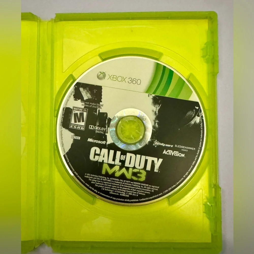 Call of Duty MW3 Modern Warfare 3 Microsoft Xbox 360
